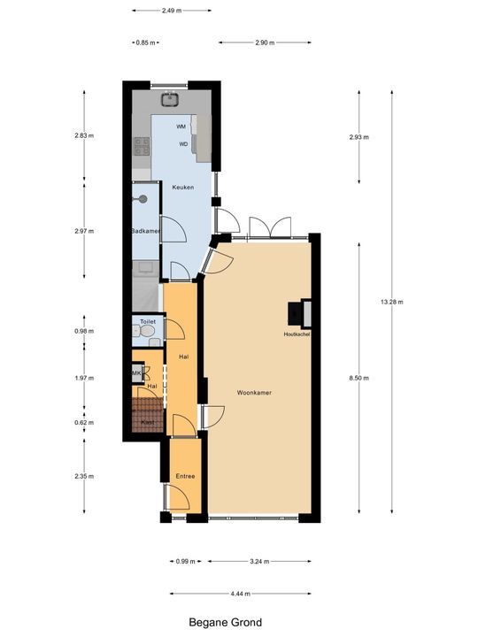 Caspar Fagelstraat 39, Delft plattegrond-0