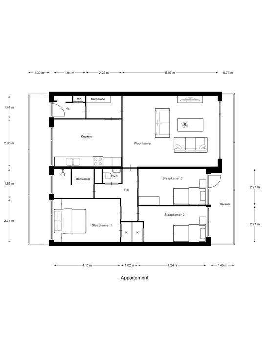 Arthur van Schendelplein 23, Delft plattegrond-0