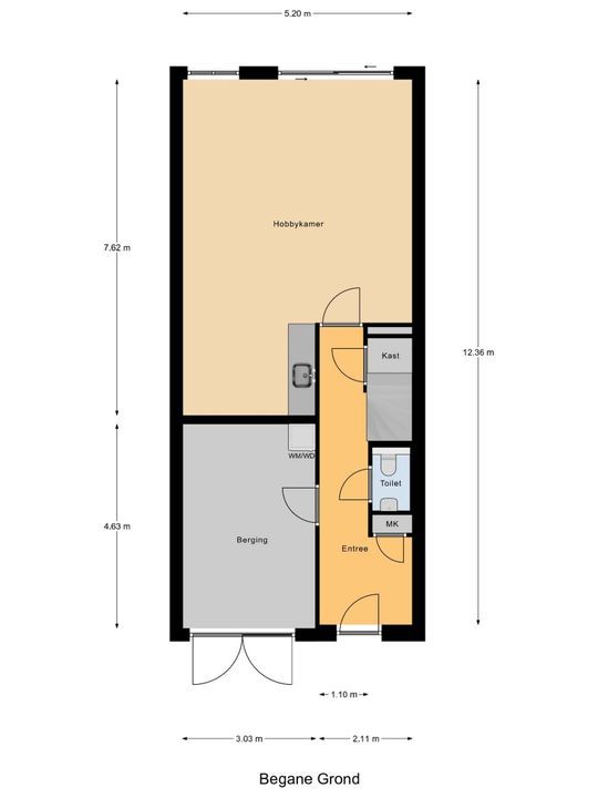 Machteld van Meterenlaan 12, Delft plattegrond-0