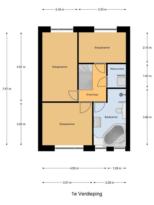 Willem Bilderdijkhof 160, Delft plattegrond-4