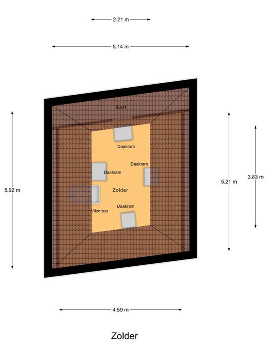 Kolk 16 A, Delft plattegrond-6