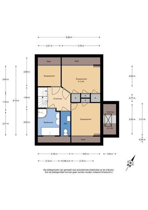 Laan van Altena 10, Delft plattegrond-2