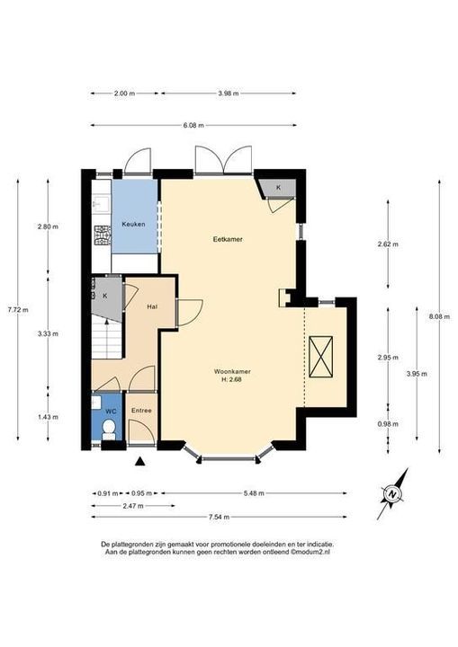 Laan van Altena 10, Delft plattegrond-1