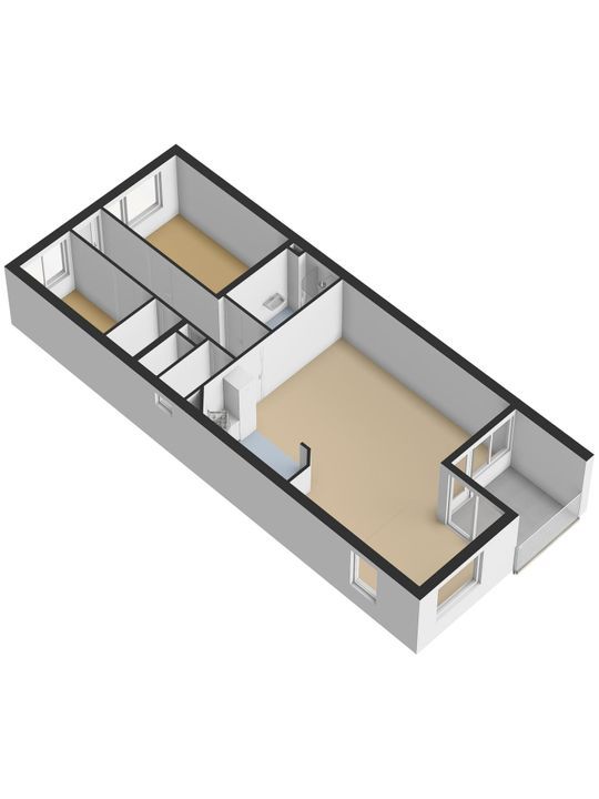 Westvest 191, Delft plattegrond-1