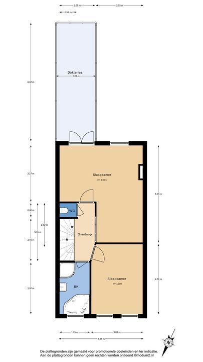 Cornelis Trompstraat 2, Delft plattegrond-2