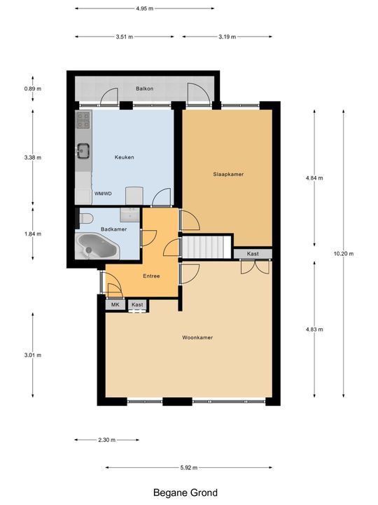 Stadhoudersweg 10 A, Rotterdam plattegrond-0