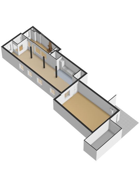 Buitenwatersloot 123, Delft plattegrond-1