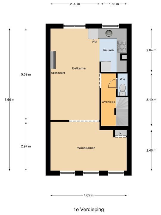 Oranjestraat 14, Delft plattegrond-0