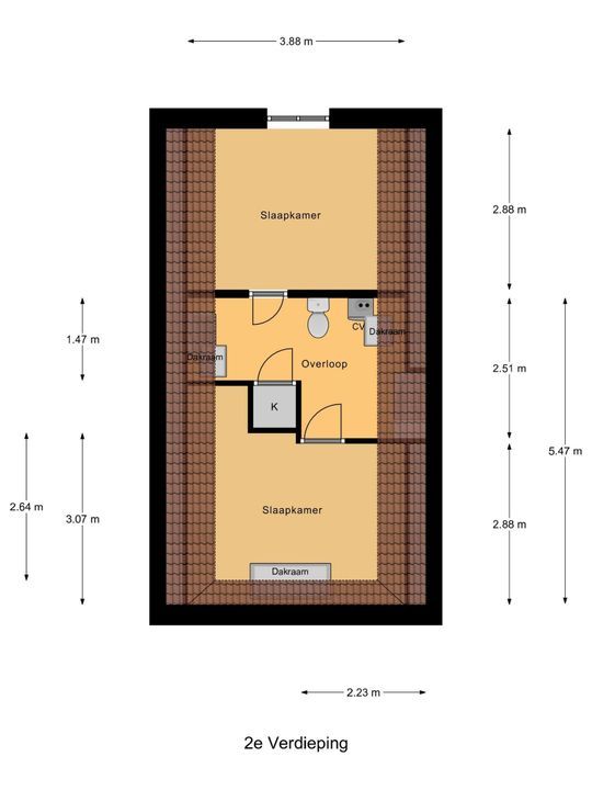 Oranjestraat 14, Delft plattegrond-2