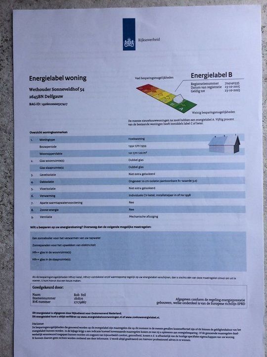 Wethouder Sonneveldhof 54, Delfgauw plattegrond-0