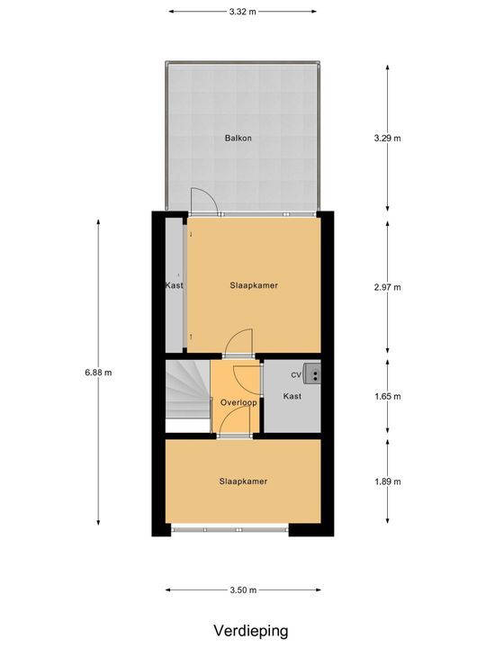 Oranje Plantage 9, Delft plattegrond-2