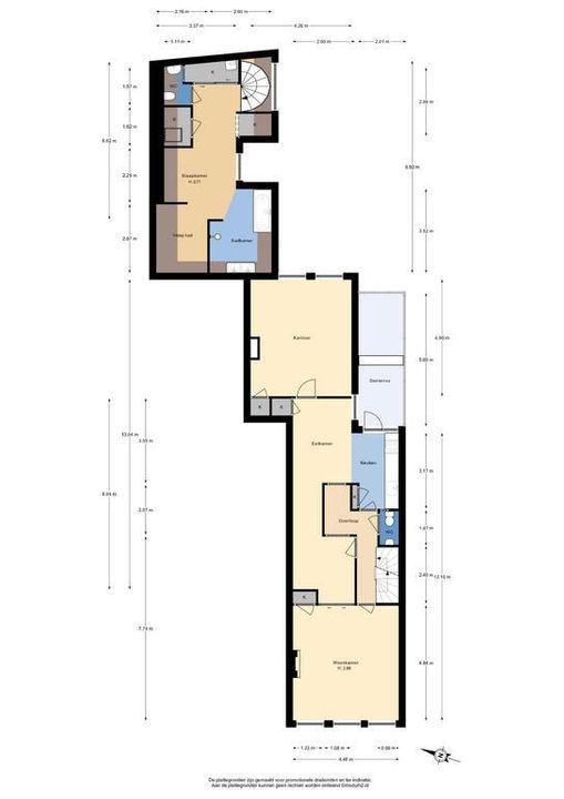 Oude Delft 168, Delft plattegrond-0