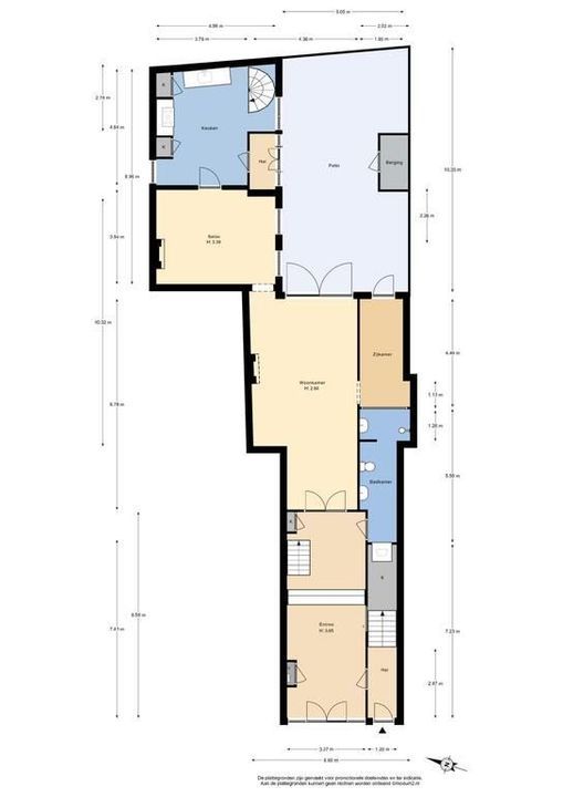 Oude Delft 168, Delft plattegrond-4