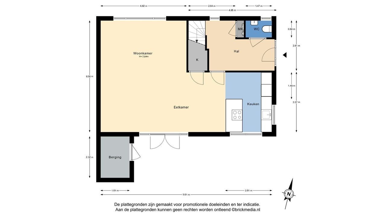 Kristalweg 154, Delft plattegrond-1
