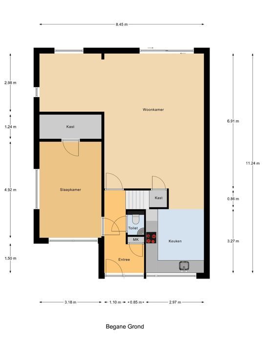 Rotterdamseweg 150 A, Delft plattegrond-0
