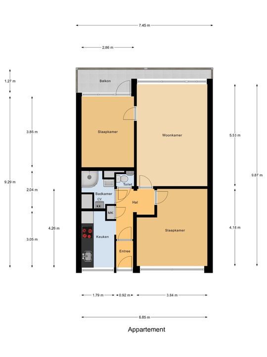 Hendrik Tollensstraat 352, Delft plattegrond-0