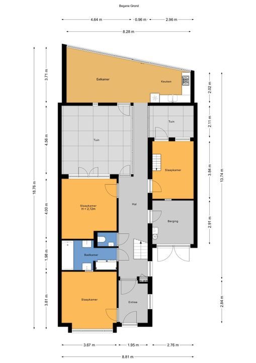 Ds Veldhoenlaan 10, Voorburg plattegrond-1