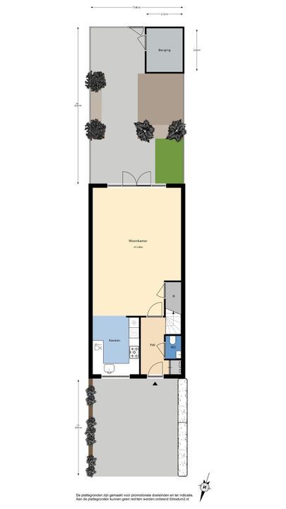 Vrouw Rijssensloot 20, Delft plattegrond-0