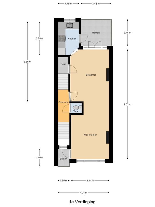 C. Fockstraat 13, Delft plattegrond-2