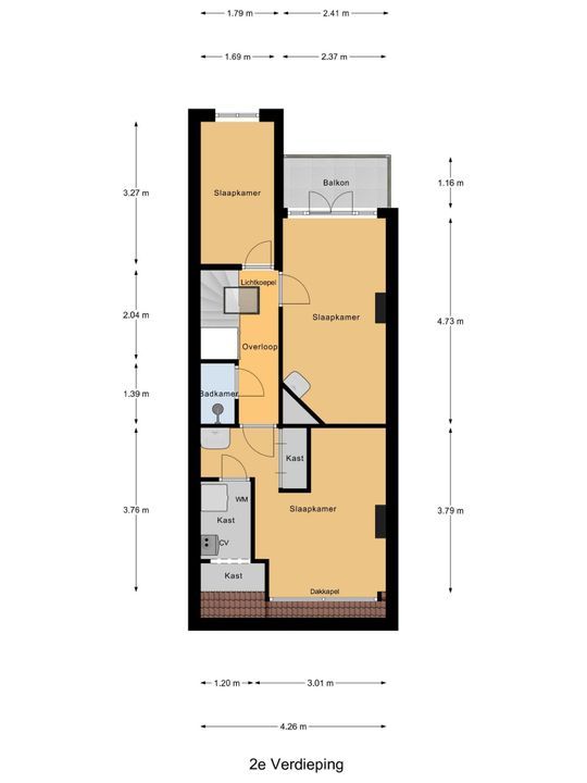 C. Fockstraat 13, Delft plattegrond-4