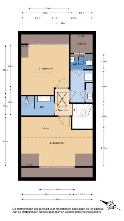 Vrijenban 47, Delfgauw plattegrond-1
