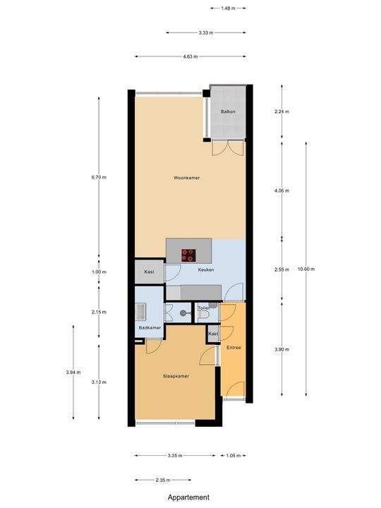Kruisstraat 14, Delft plattegrond-0