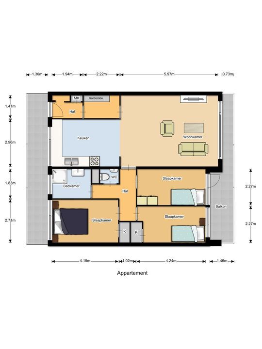 Arthur van Schendelplein 46, Delft plattegrond-0