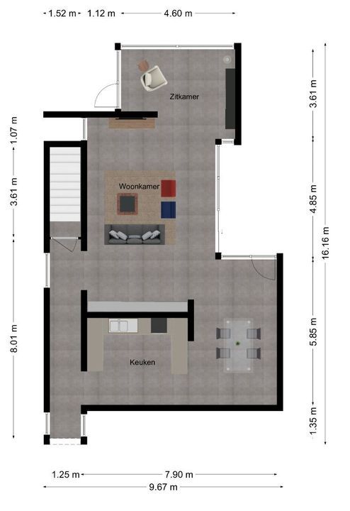 Steve Bikostraat 29, Heerlen plattegrond-