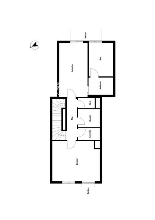 Heinrich-Heine-Garten 3 B, Düsseldorf plattegrond-