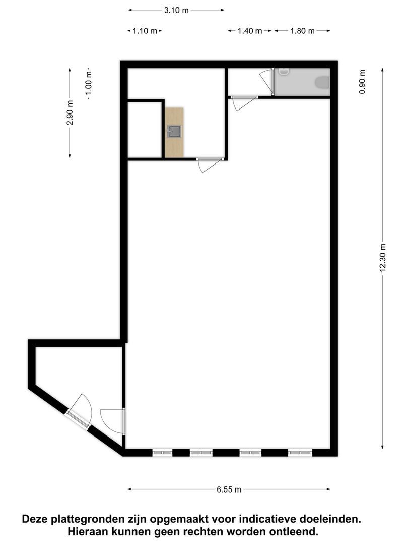 Kerkstraat 1 A plattegrond-12