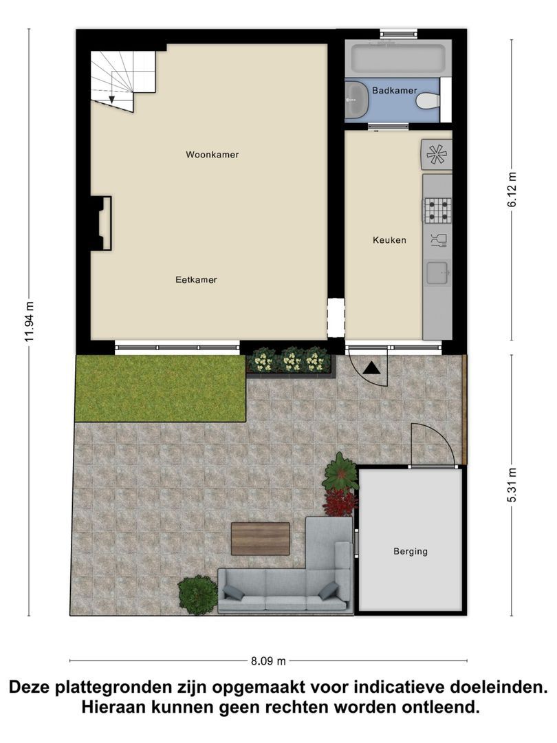 Kerkstraat 7 a plattegrond-34