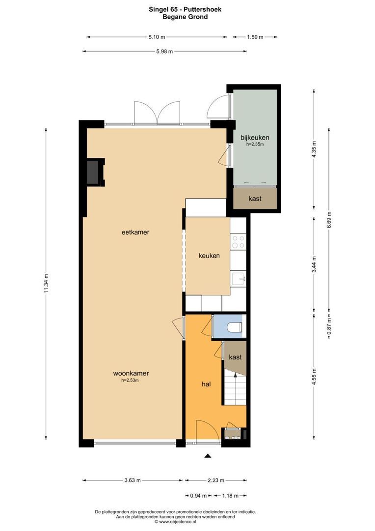 Singel 65 plattegrond-46