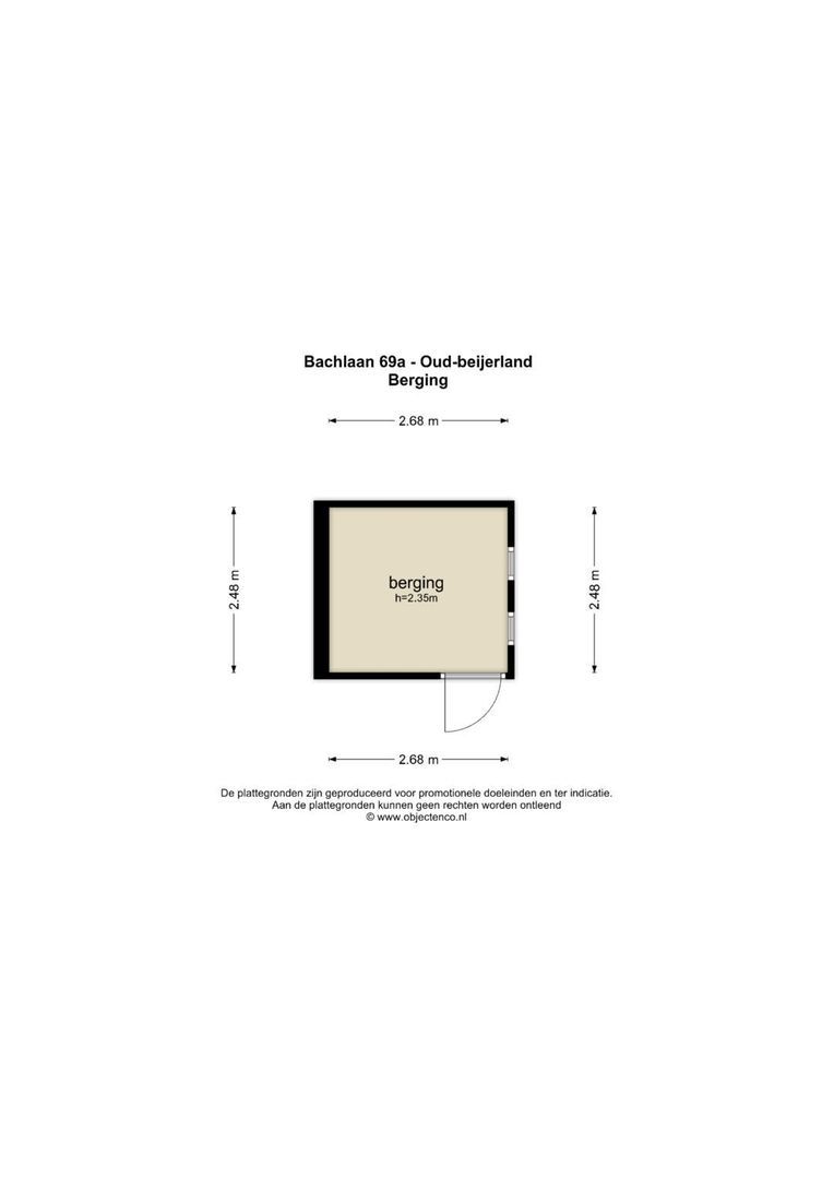 Bachlaan 69 A plattegrond-49