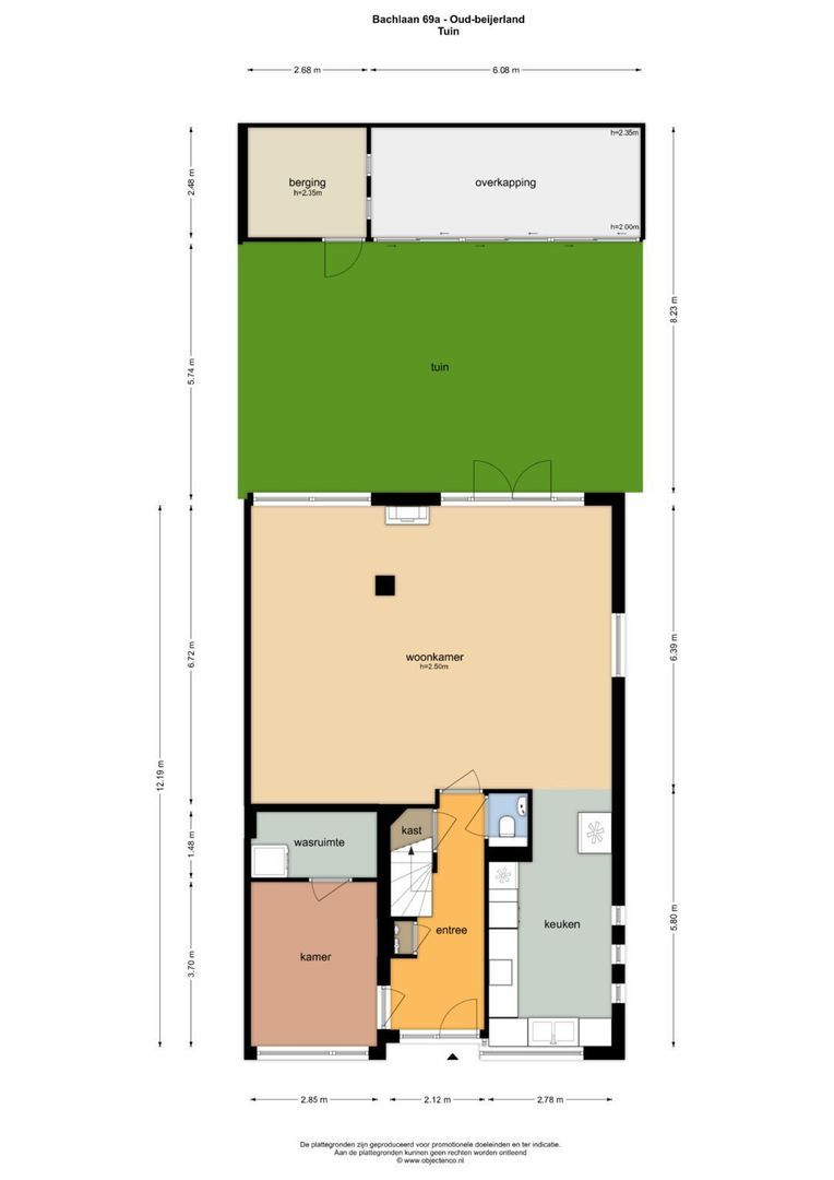 Bachlaan 69 A plattegrond-49