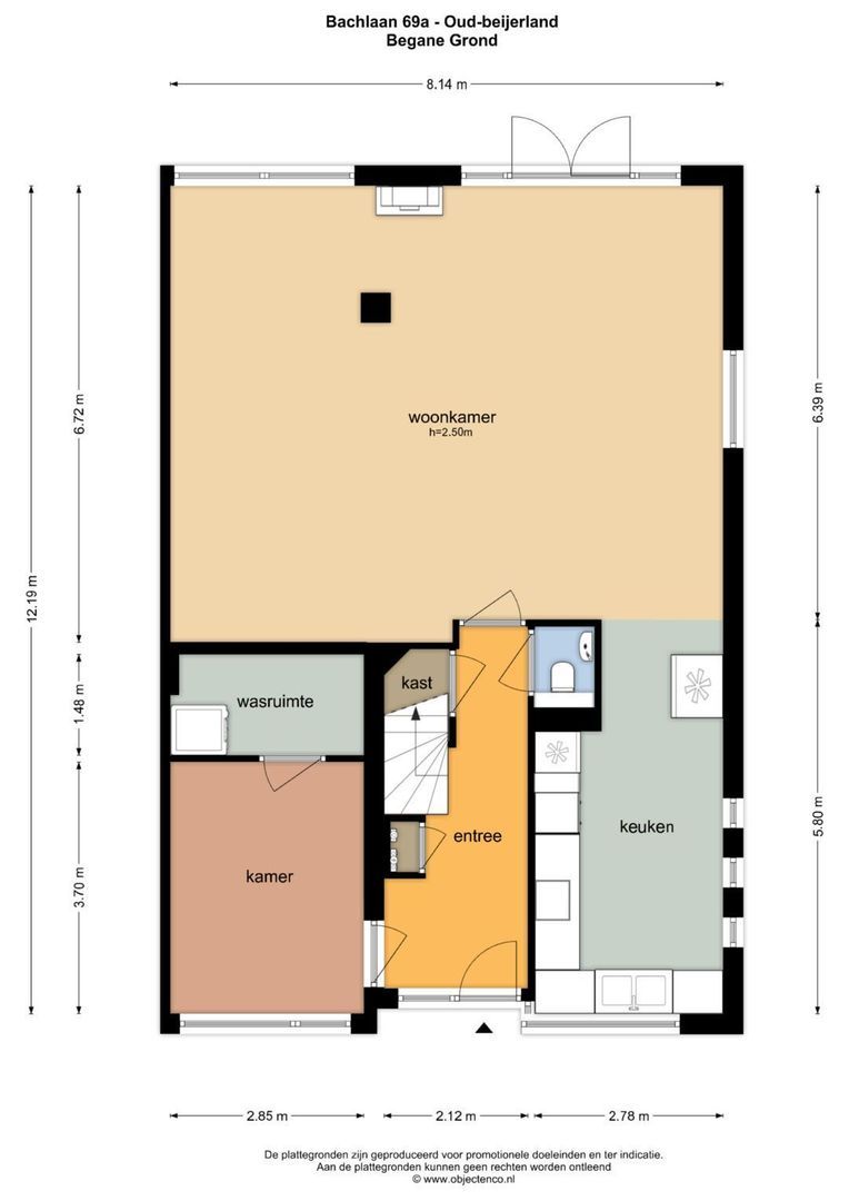 Bachlaan 69 A plattegrond-49