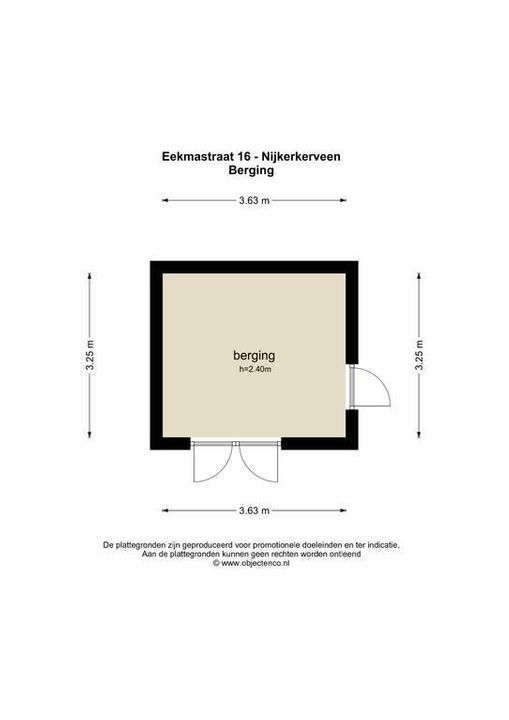 Eekmastraat 16, Nijkerkerveen plattegrond-36