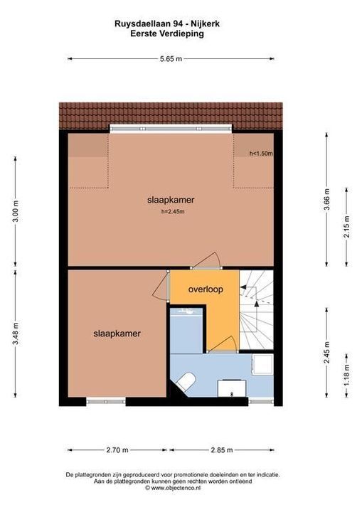 Ruysdaellaan 94, Nijkerk plattegrond-38
