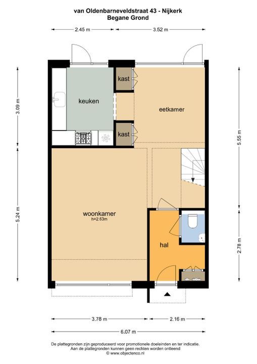 Van Oldenbarneveltstraat 43, Nijkerk plattegrond-41