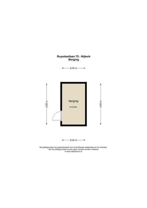 Ruysdaellaan 75, Nijkerk plattegrond-42