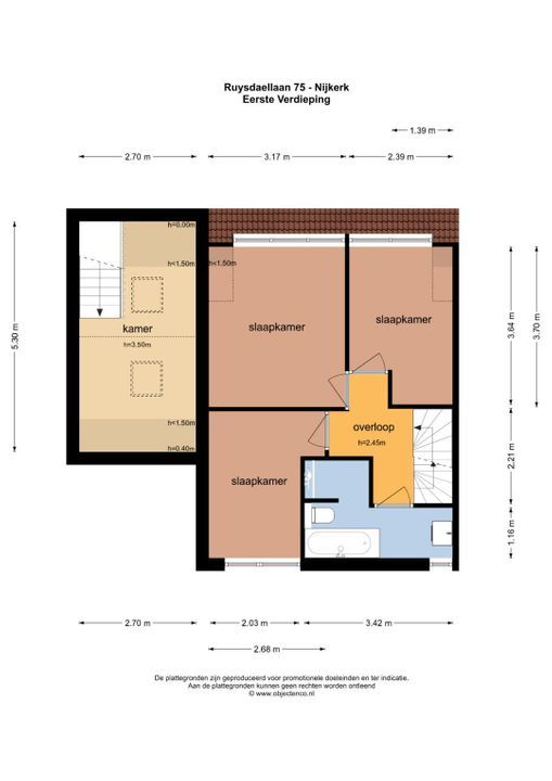Ruysdaellaan 75, Nijkerk plattegrond-42