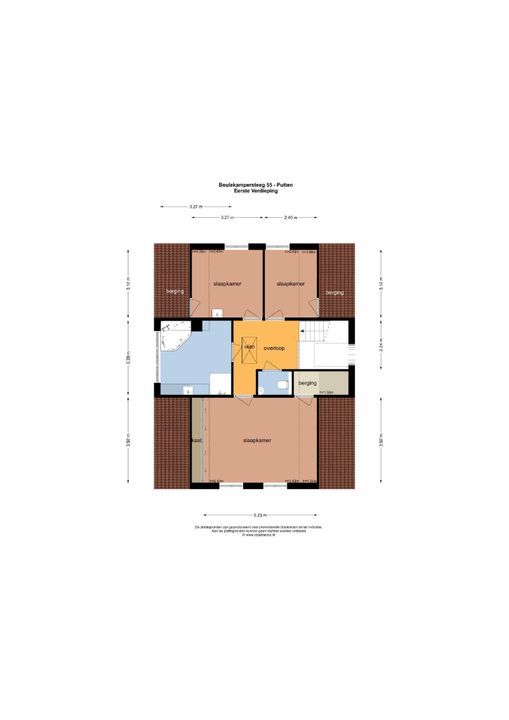 Beulekampersteeg 55, Putten plattegrond-57