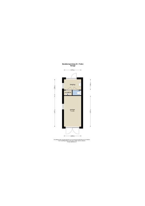 Beulekampersteeg 55, Putten plattegrond-57