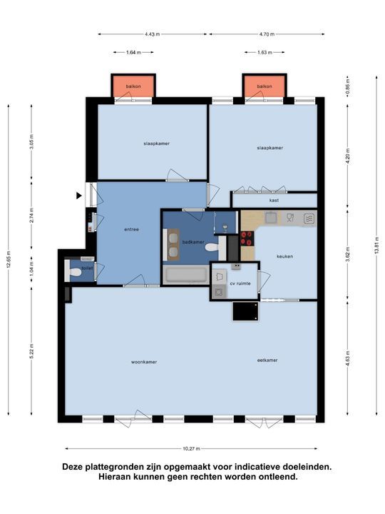 Benedenkade 3 d, Willemstad plattegrond-32