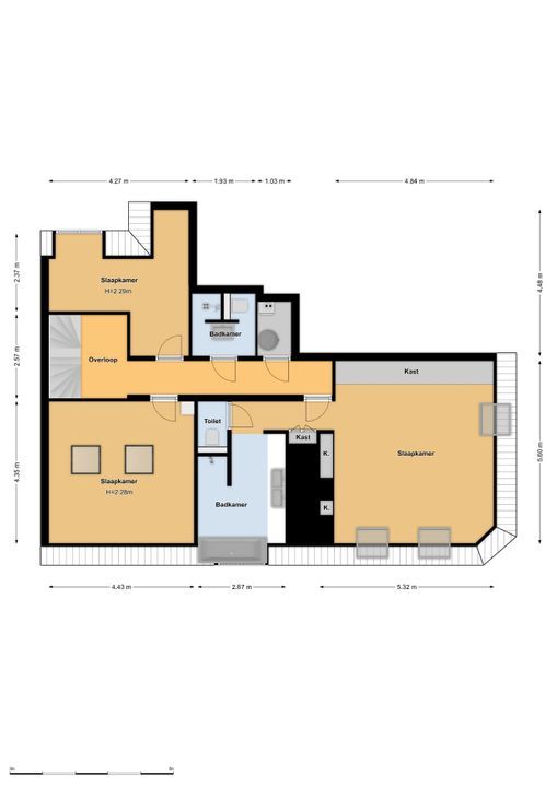 Maasstraat 20 3, Amsterdam plattegrond-36