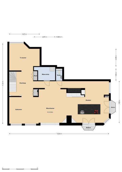 Maasstraat 20 3, Amsterdam plattegrond-36