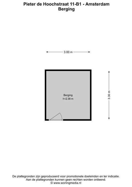 Pieter de Hoochstraat 11 B1, Amsterdam plattegrond-54