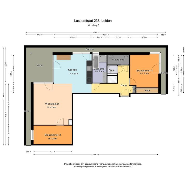 Lasserstraat 238, Leiden plattegrond-26