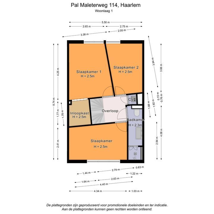 Pal Maleterweg 114, Haarlem plattegrond-26