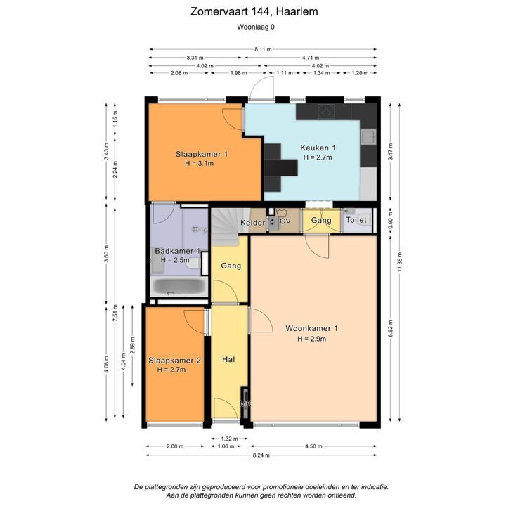 Zomervaart 144, Haarlem plattegrond-45