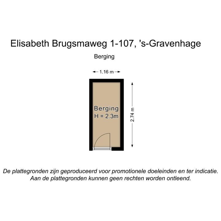 Elisabeth Brugsmaweg 1 107, Den Haag plattegrond-27